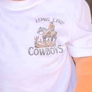 Toddler tee long live cowboys